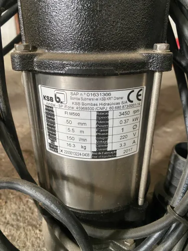 bomba submersível para drenagem da marca KSB, modelo KRT Drainer FI M500