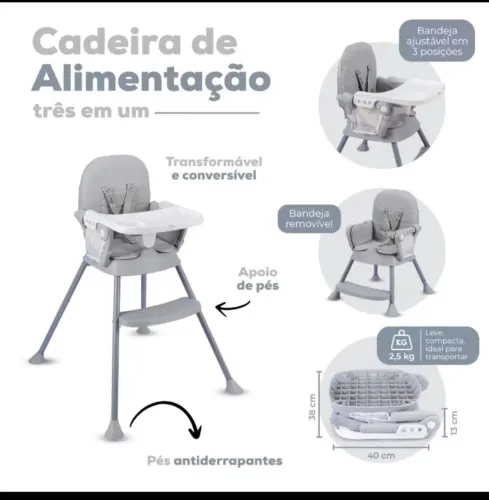 Cadeira de alimentação pra bebê 