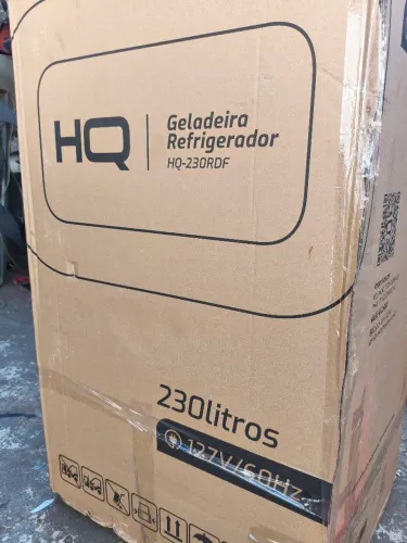 Geladeira / refrigerador HQ RDF de 230 litros cor cinza