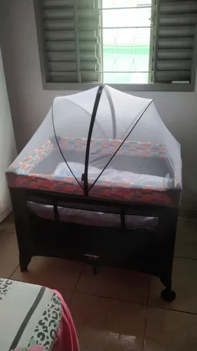 Berço Portátil com Mosquiteiro Sleep até 18Kgs Colorê Voyage