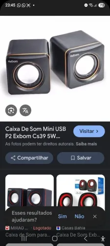 Caixinha de som