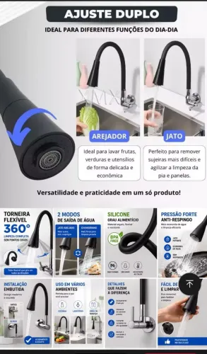 Torneira flexível parede