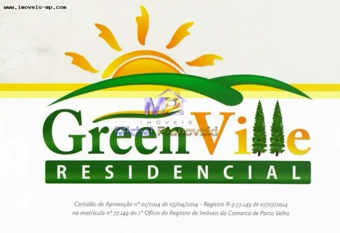 Terreno com 300 m² a venda no Residencial Greenville - Porto Velho/RO
