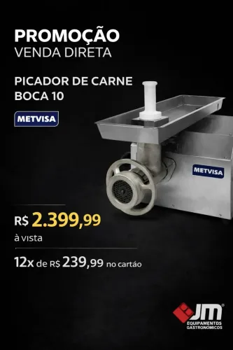 Moedor de carne boca 10 Metvisa promoção! JM Heitor 