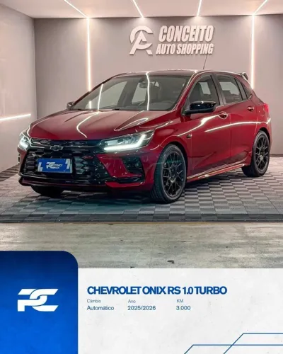Chevrolet Onix RS 1.0 TB 12V Flex Aut. 4P 2026