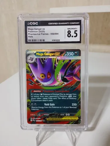 Mega Gengar ex 056/094 Phantasmal Flames CGC 8.5 Pokémon