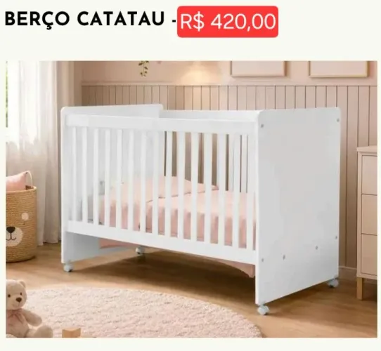 Berço Catatau Novo (leia a descrição)