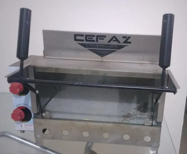 FORNO A GÁS PIZZA GRILL PEDRRA REFRATÁRIA INFRAVERMELHO 43X43