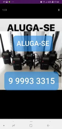 ALUGA-SE RÁDIO E DETECTOR DE METAL 