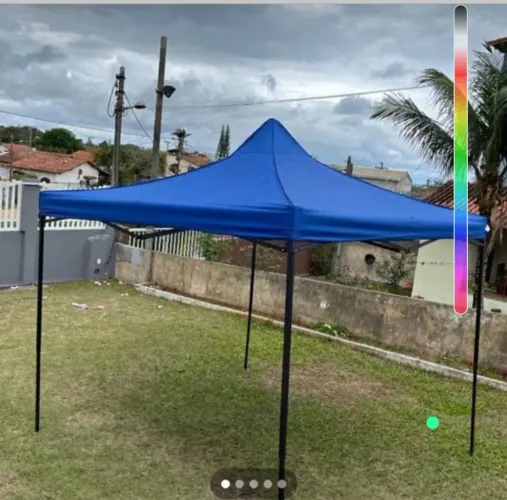 Tenda sanfonada azul ou vermelha 3x3m 100% impermeável. Retirada Méier ou Cachambi.