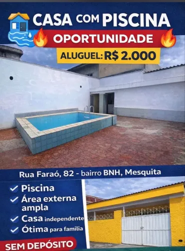 Casa c/piscina e churrasqueira