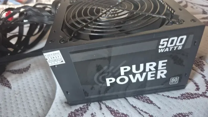 Fonte Pure Power, 500W, 80 Plus White, PFC Ativo, Black, PP-PSU2-500W PFC - Open Box