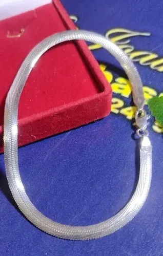 Pulseira Prata 950 Peso 7.70 Gramas 4.6 mm 22 cm