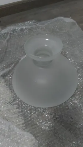 Cúpula de Vidro Liso Transp 23,5 de diâmetro. Lustre e Candelabro