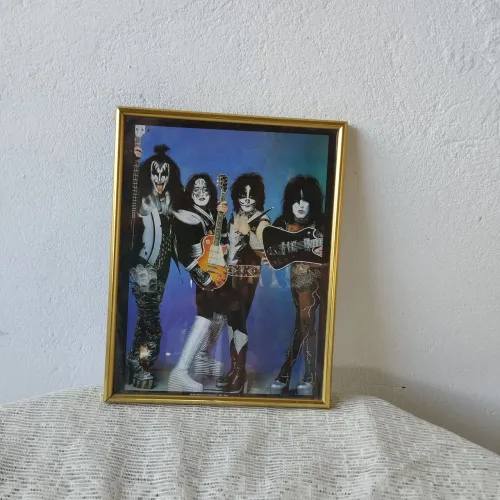Quadro moldura dourada 