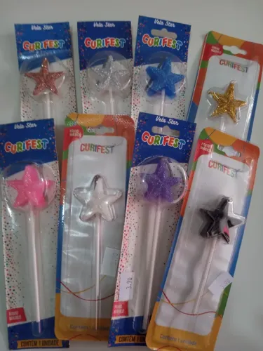 Fundo de loja de artigos de festa e confeitaria 