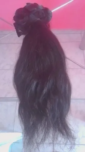 Cabelo humano 350 gramas venatina 60 centímetros valor 900