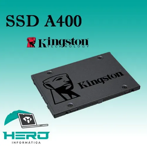 SSD Kingston A400 480GB - Novo, com Garantia