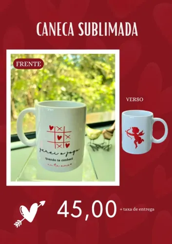 Caneca personalizada dia dos namorados