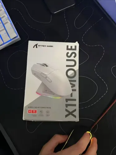 Mouse Gamer Attack Shark X11 Wireless Branco Lacrado!!!