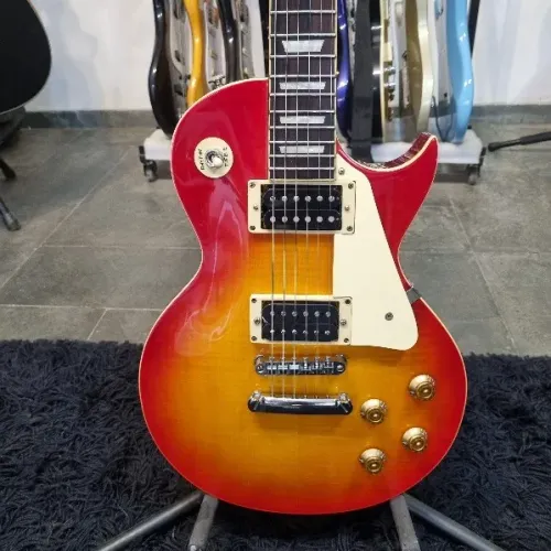 Guitarra Vintage V100 Les Paul com UPGRADES (Musicalvo)