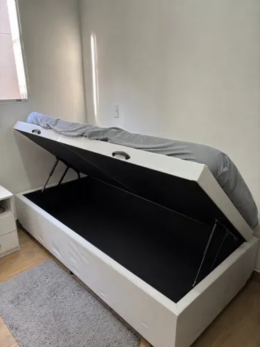 Cama box baú Solteiro