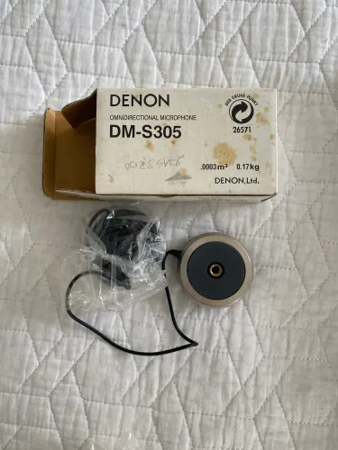 Microfone de Calibração Omnidirecional Denon DM-S305. 