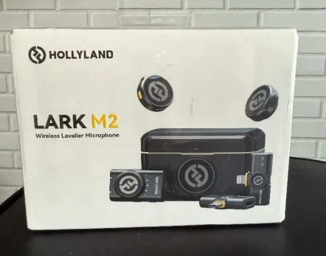 Lapela Hollyland Lark M2 Duo Tipo C + Tipo Lightning (lacrado + NF)