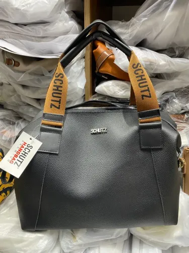 Bolsa Bau Schutz Forrada com Alça Couro Feminina Cores: Variadas - (Últimas Unidades)