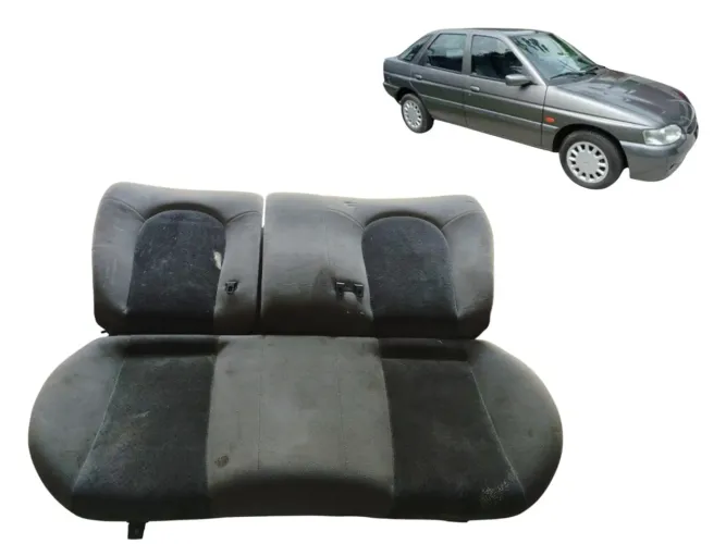 Banco Traseiro Encosto Assento Cinza Ford Escort 1993 A 2002 Cinza