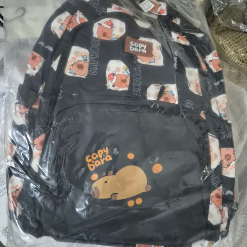 Lote 12 mochilas infantis CAPIVARA diversas cores