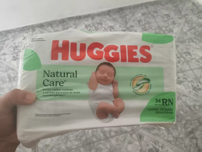 Fralda Huggies RN Natural Care Premium - Pacote Fechado