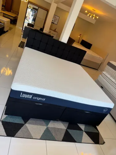 Cama KING BAÚ COM COLCHÃO LUUNA + CABECEIRA - Entrego!