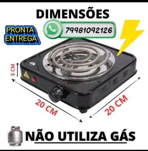 Fogão elétrico 110V uma boca novo pronto entrega