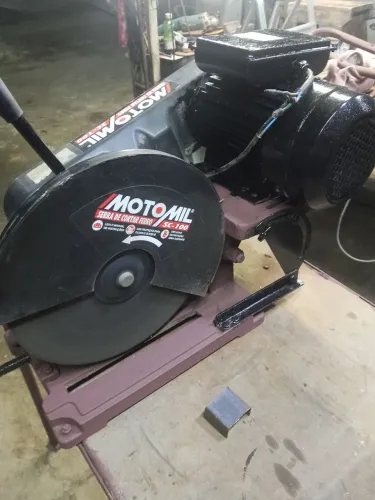 Moto mil/sc-100 serra de cortar ferro estado semi novo 2cv