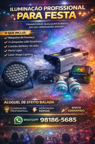 Aluguel de iluminação para eventos