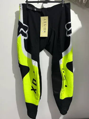 conjunto motocross fox legion mx preto e neon novo