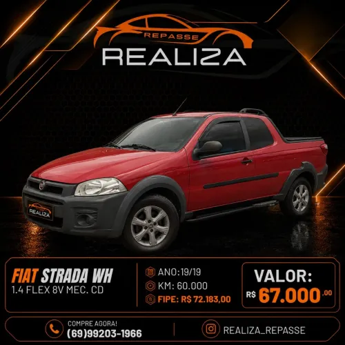 Fiat Strada Working Hard 1.4 Fire Flex 8V CD 2019