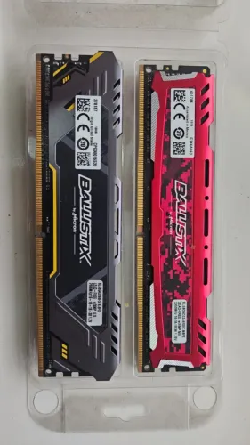 Kit Memórias RAM Crucial Ballistix 16GB (2x8GB) DDR4 | Funcionando 100%