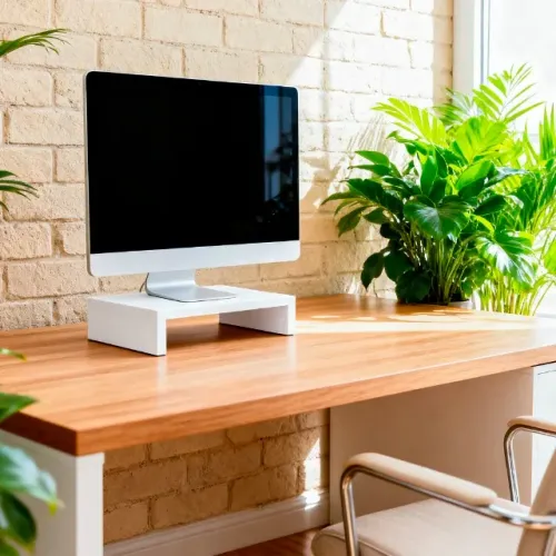 Suporte Para Monitores Moderno Prático Mdf Organização