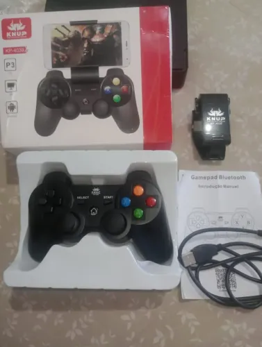 ? Controle Gamepad Bluetooth KNUP KP-4039 - Completo!
