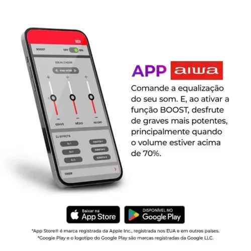 CAIXA DE SOM AIWA 200W