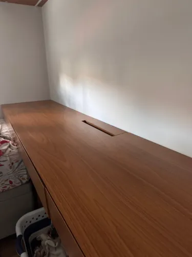 Bancada mdf cor louro freijó 