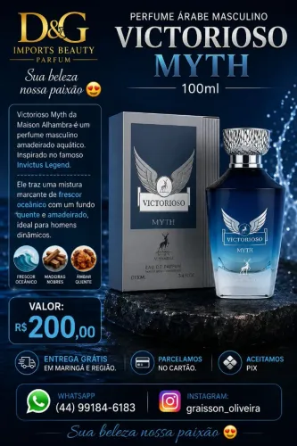 Perfume Árabe Victorioso Myth 100ml