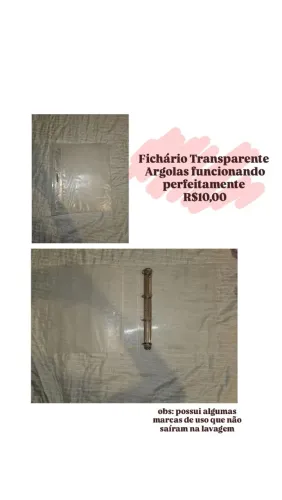 Fichário A4 Transparente