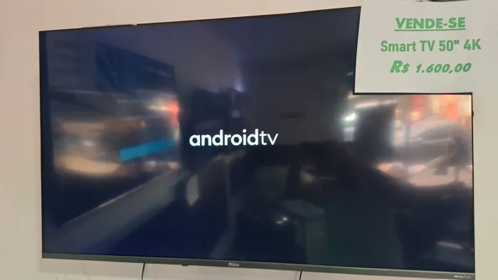 50 POLEGADAS SMART 4K ANDROID BORDA INFINITA FAÇO ENTREGA DEIXO INSTALADA GARANTIA 3 MÊS