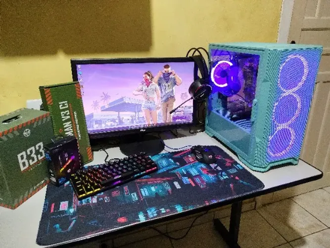 PC Gamer Completo Intel i3-8350K, GTX 1050 Ti 4GB, 16GB RAM, SSD NVMe