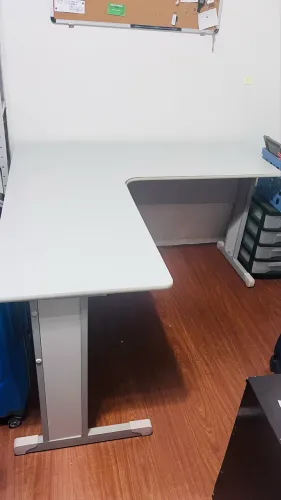 Mesa escritório home office em L grande