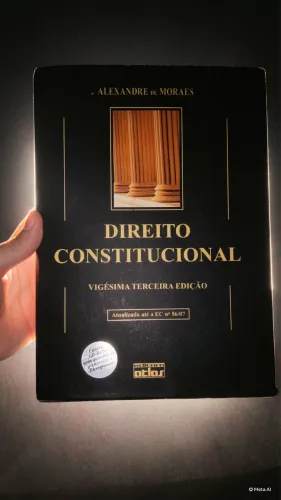 Direito Constitucional, Alexandre de Moraes, livro de Direito, faculdade de Direito, OAB
