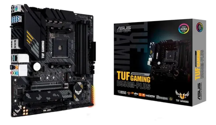 Vendo Placa Mãe Asus Tuf Gaming B550m-plus Ddr4 AMD Am4 mATX RGB